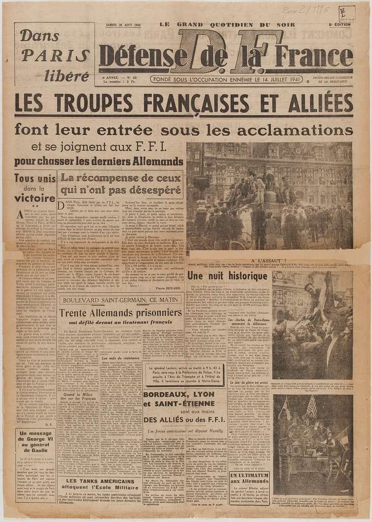Défense de la France, July 1941 edition