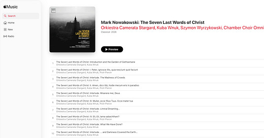 Seven Last Words now available on I-Tunes and Apple Music