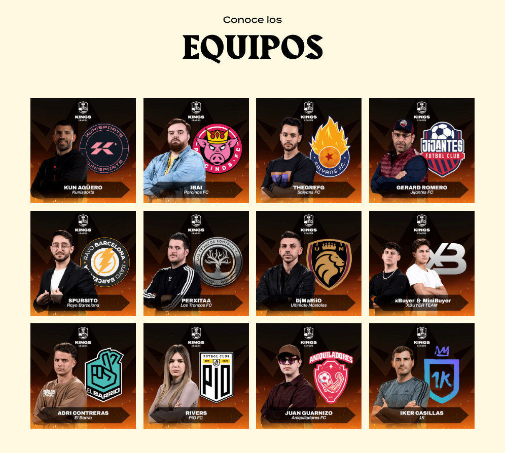 Los presidentes y sus equipos