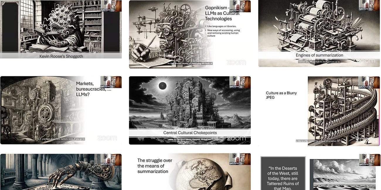 HenryFarrellBot: LLMs as Cultural Technologies