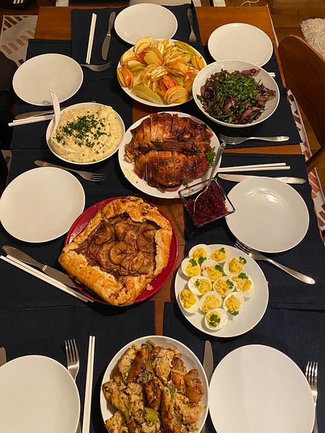 three thanksgiving meals