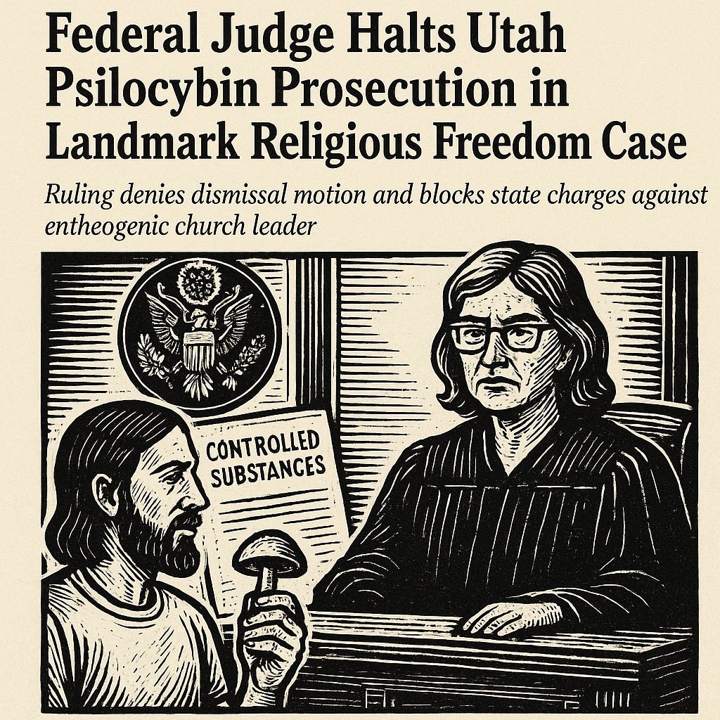 Federal Judge Halts Utah Psilocybin Prosecution in Landmark Religious ...