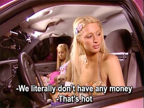 This contains: the simple life
paris hilton
nicole richie
iconic
icon
2000s
y2k