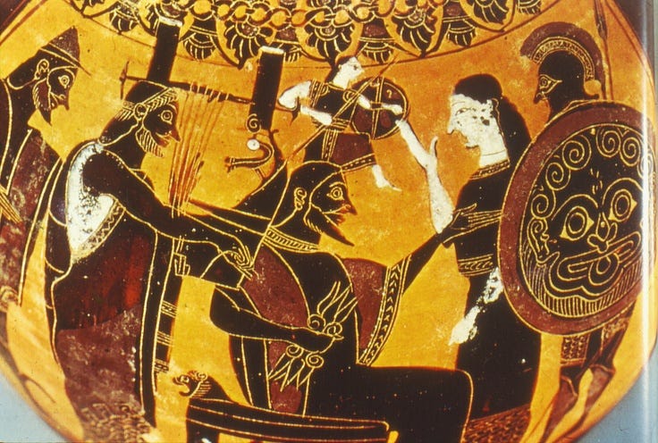 Birth of Athena, Full-Armed, from Zeus' Head (Ouch!)
