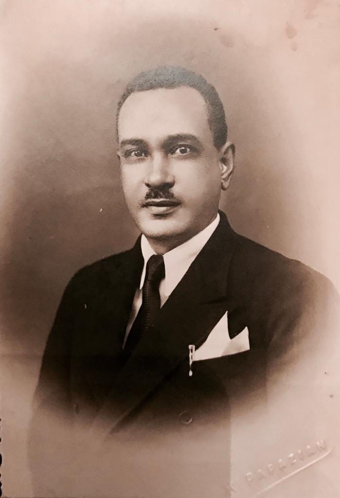 Saad's father Mustafa Hassanein Aboulela