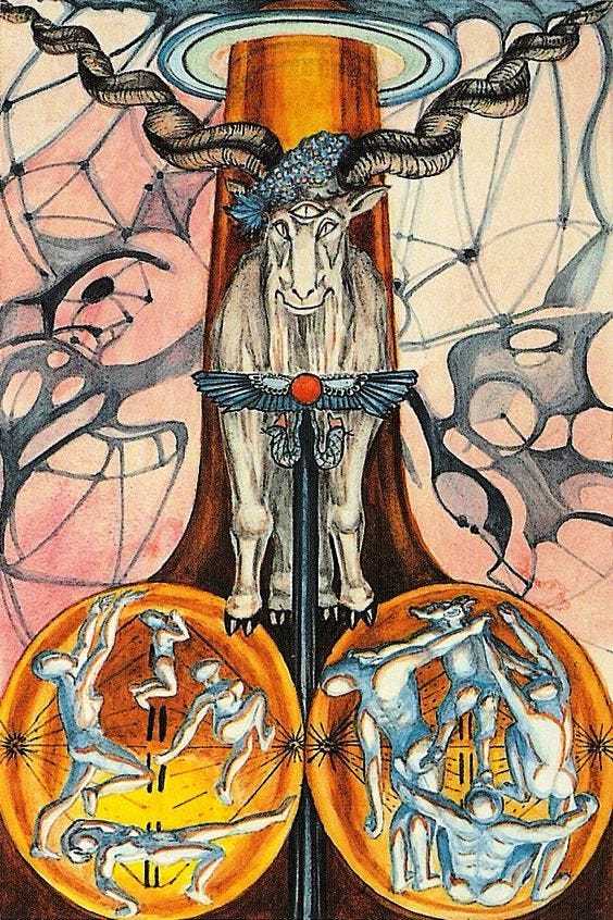 Thoth Devil Tarot Card Tutorial - Esoteric Meanings