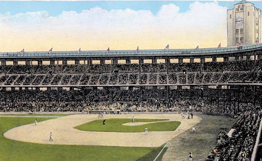 Print illustration of Wrigley Field in Los Angeles Print illustration of Wrigley Field in Los Angeles