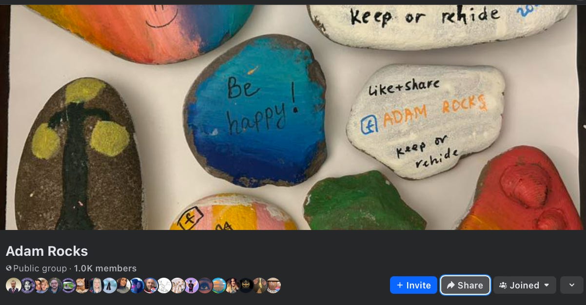 Adam Rocks FaceBook Page. April 2024.