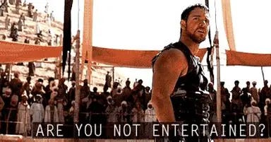 Image result for are you entertained gladiator