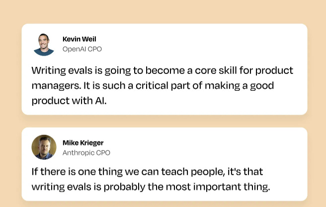 AI Evals as a key product manager skill