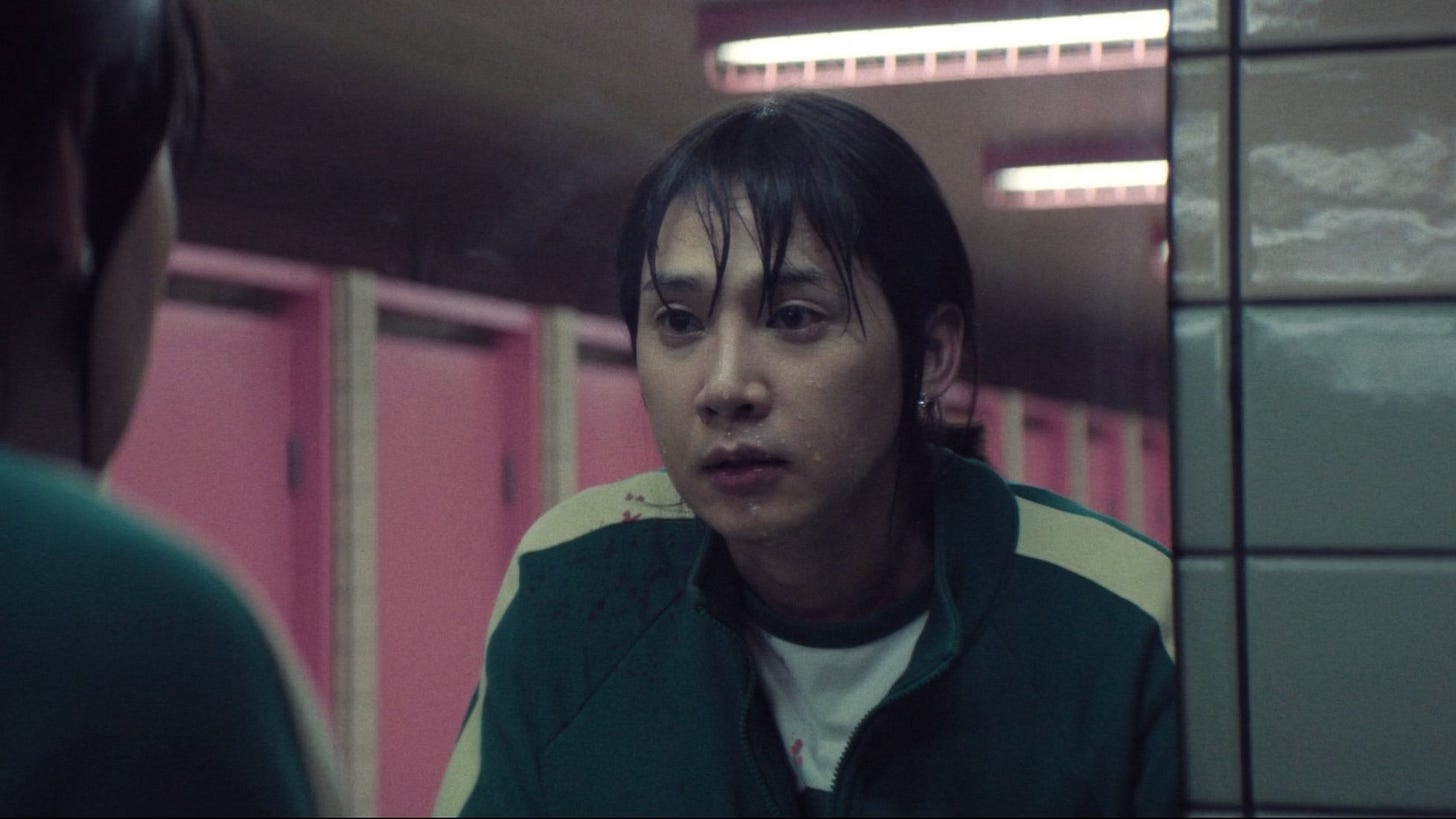 Squid Game | Still features Park Sung-hoon as Cho Hyun-ju.