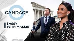 May be an image of one or more people, the Oval Office and text that says 'CANDACE I WITH MASSIE SASSY'