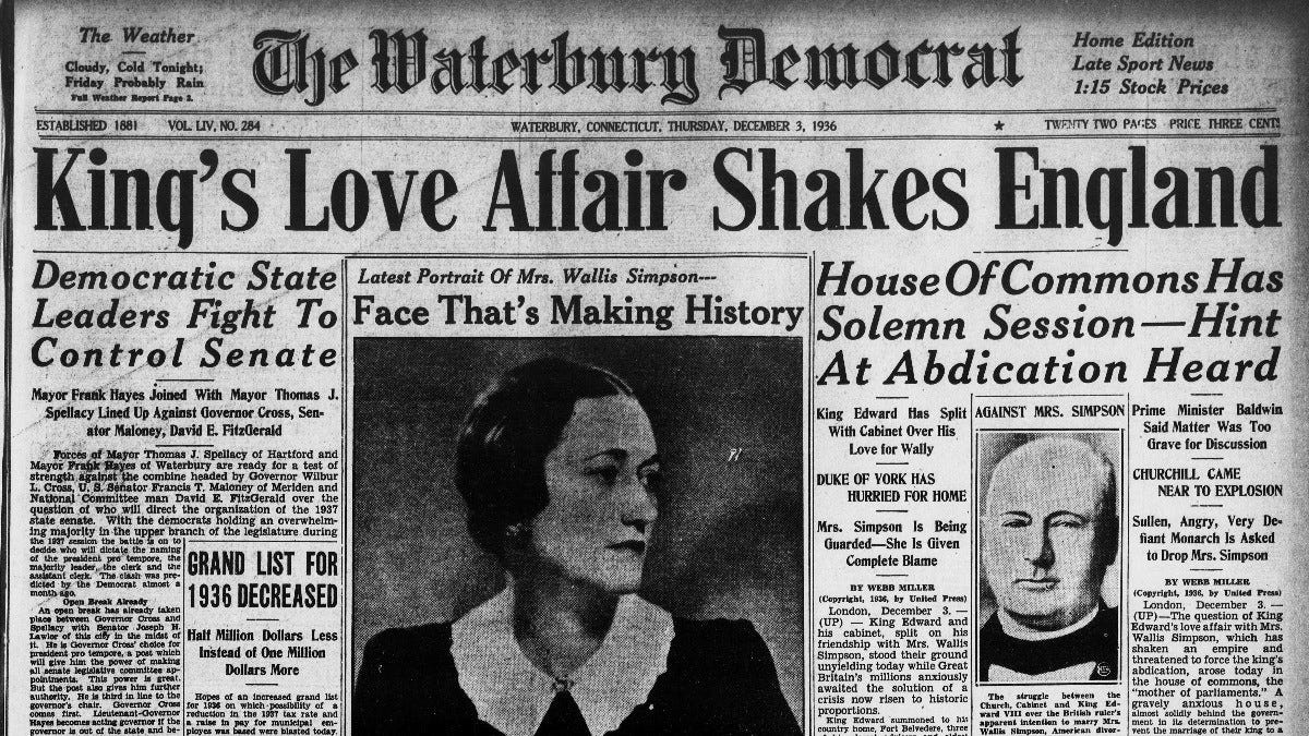 On June 3, 1937, Edward, Duke of Windsor, married twice-divorced American Wallis  Simpson. See how the American newspapers covered the scandal, the drama,  and the romance of their love affair in #ChronAm