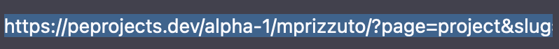 an address bar showing a url with a query string