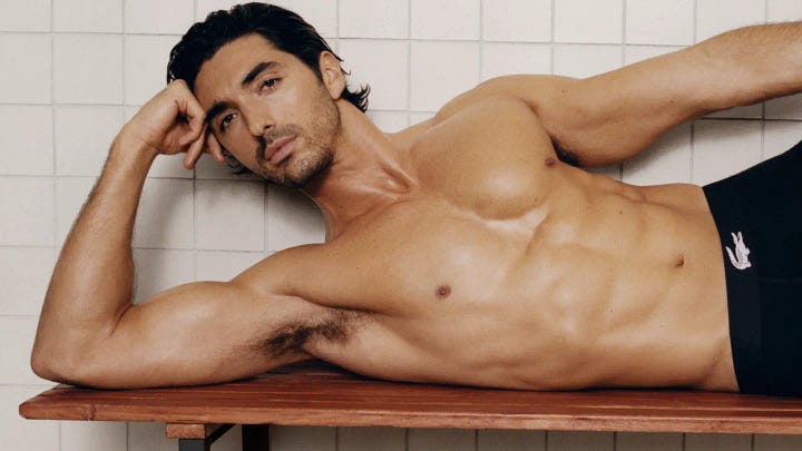 Taylor Zakhar Perez looks chic in anything — or in almost nothing.