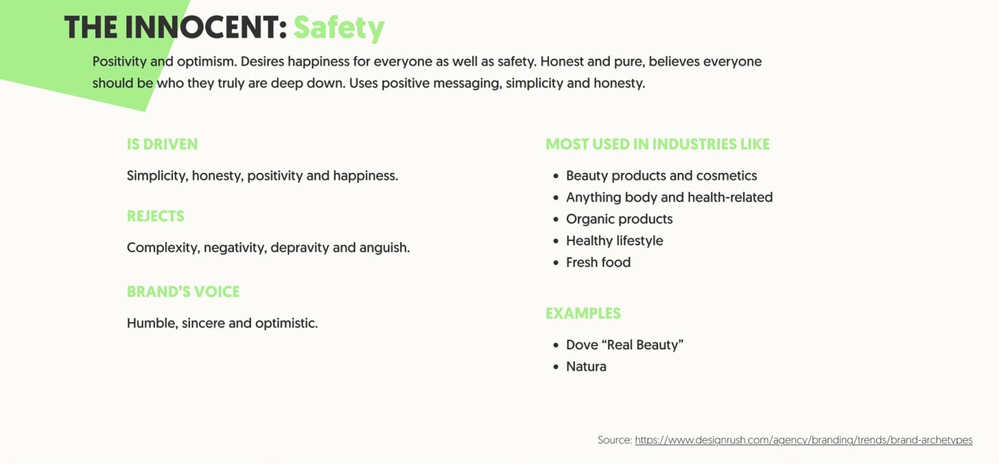 The Innocent Brand Archetype