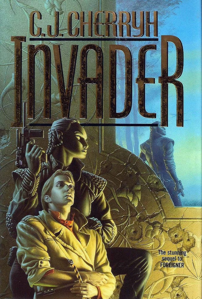 Book cover for INVADER by C.J. Cherryh, published by DAW Books Book cover for INVADER by C.J. Cherryh, published by DAW Books