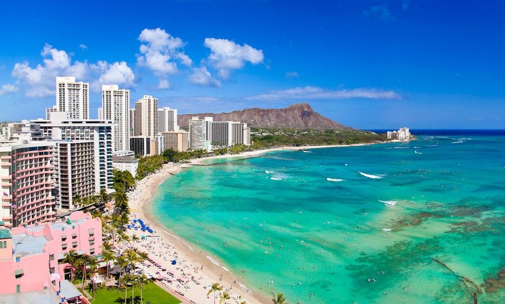 waikiki Beach in Hawaii