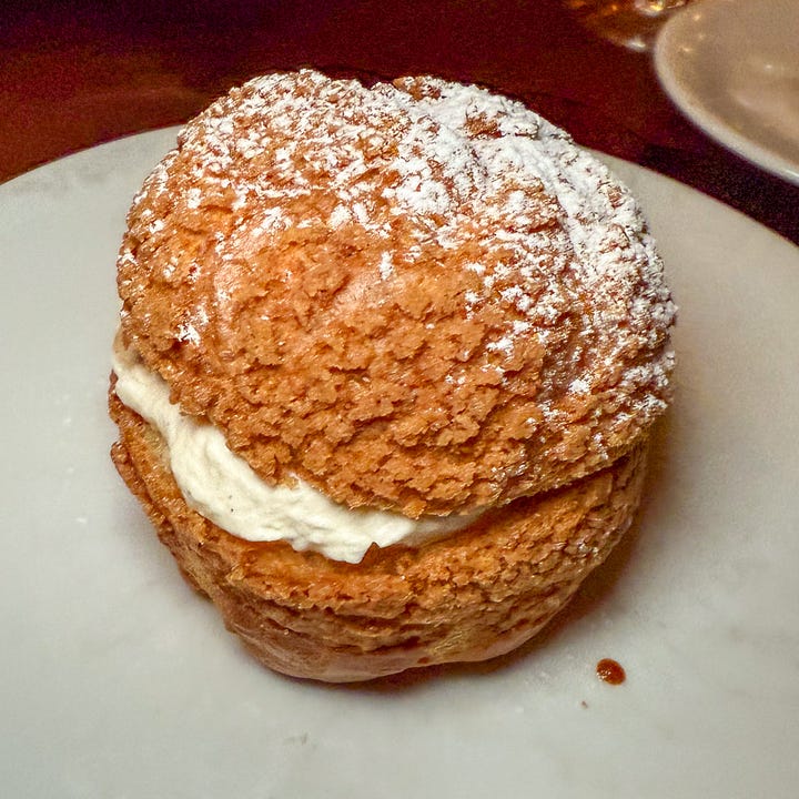 Great desserts at Le Pantruche modern bistro near Pigalle in Paris