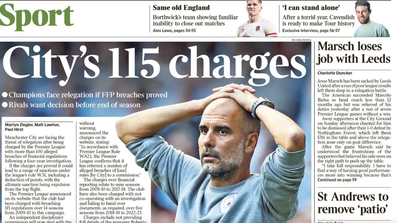 Man City's 115 Charges: What's the Fuss?