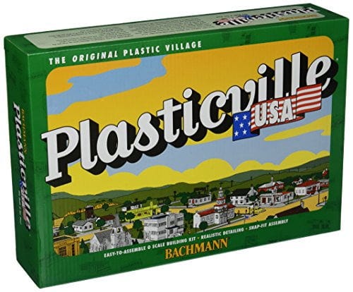 Bachmann Trains - PLASTICVILLE U.S.A. BUILDINGS - CLASSIC KITS - FIRE HOUSE  w/Pumper Truck, Ladder Truck & Fire Chief Car - O Scale - Walmart.com