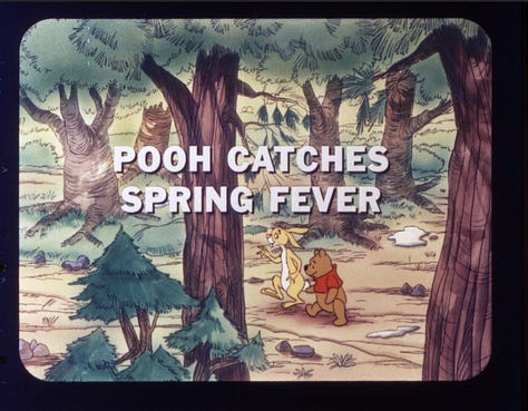 A series of opening titles for filmstrips by The Walt Disney Educational Media Company. "advice on Lice and Life Part 1." "Tigger Learns Not to Cheat." "Our Body Systems: An Overview." "Pooh Catches Spring Fever." You--and Your Ears." "No. 929: The Secret of the Pentagram." "Great Women of the 20th Century." "The Story of Menstruation."