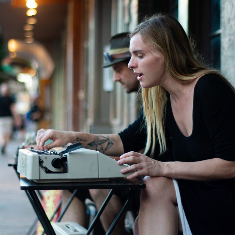 Street poets.