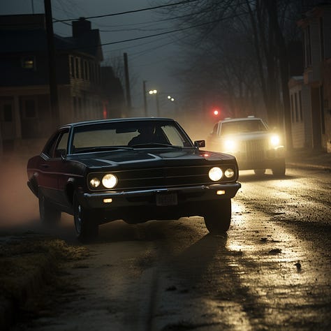 Images for heist, singing, car chase + movie still Midjourney prompt