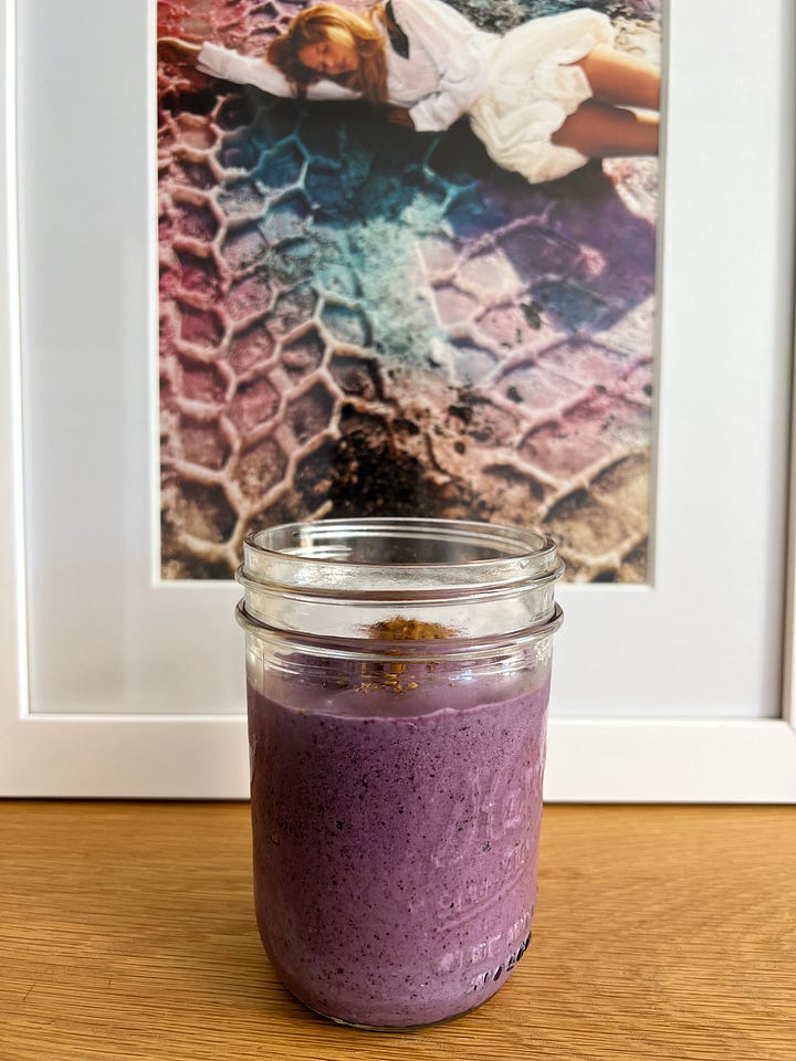 pancakes, smoothie