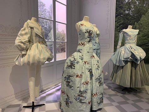 A gallery showing Dior dresses through the decades, taken at the V&A Museum for the Dior - Designer of Dreams Exhibition back in 2019.