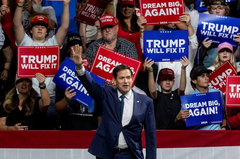 Lograremos la paz a través de la fuerza”, dice Marco Rubio tras oficializarse su nominación Lograremos la paz a través de la fuerza”, dice Marco Rubio tras oficializarse su nominación