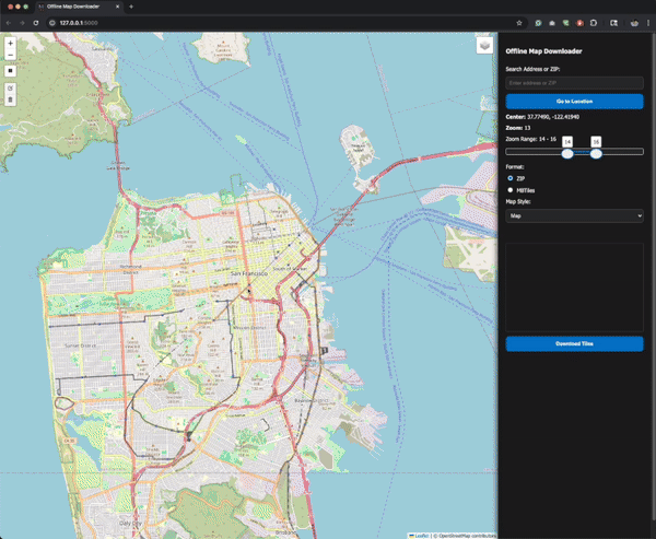 Offline Map Downloader