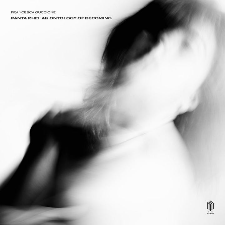 Photo of Francesca Guccione and her new album cover