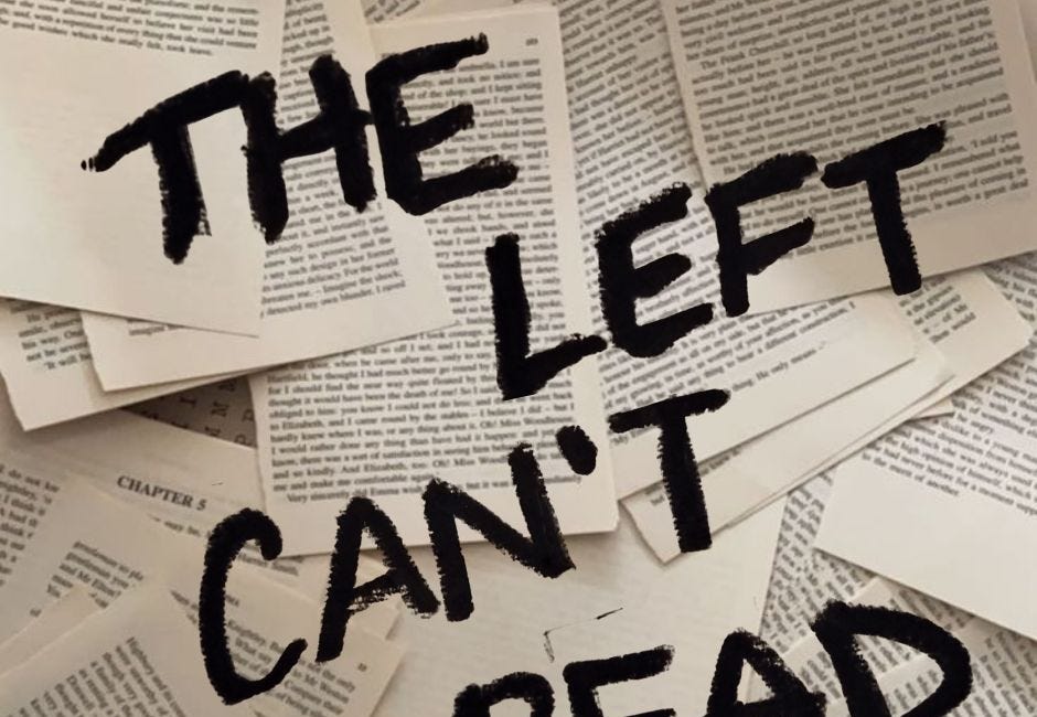 THE LEFT CAN'T READ