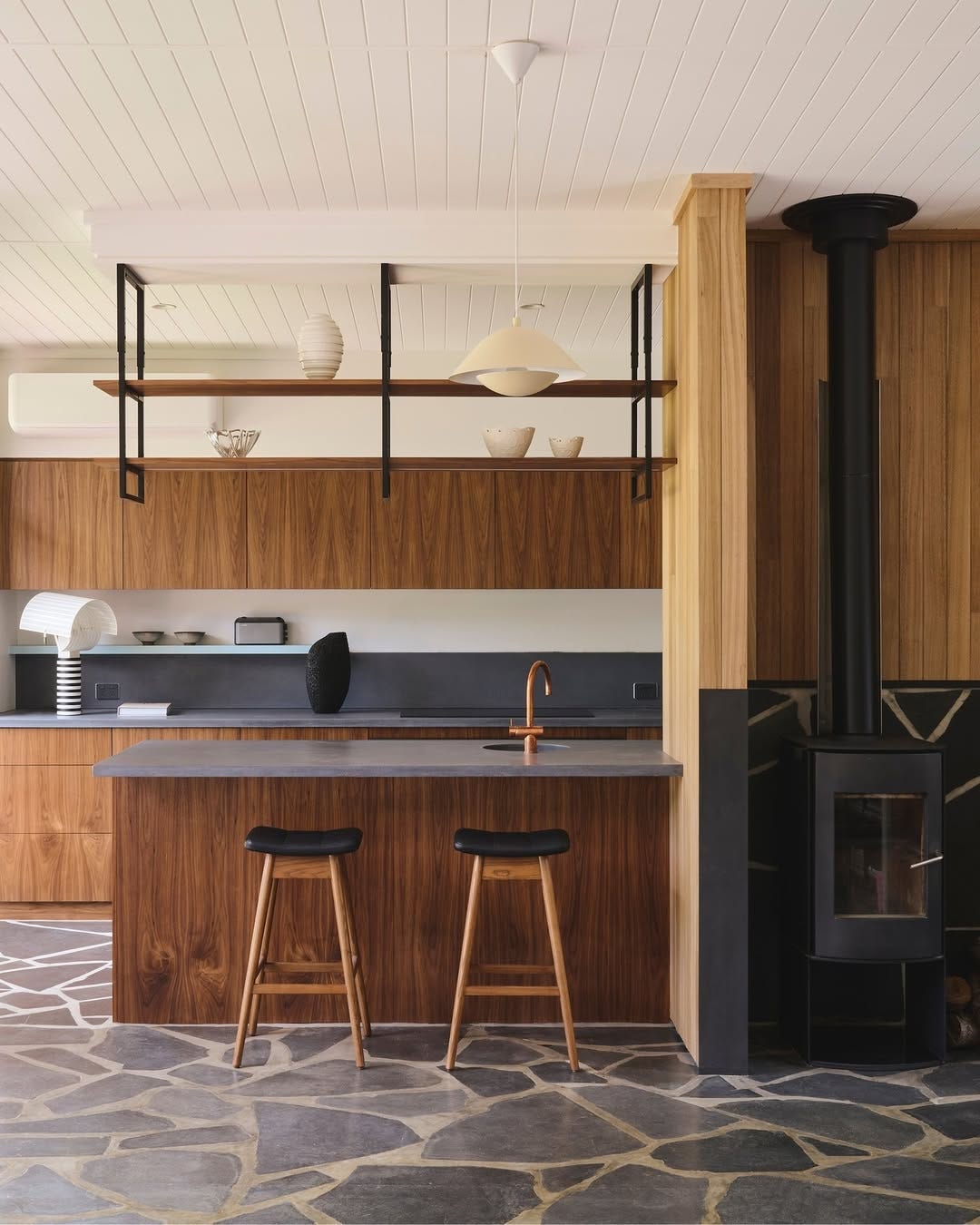 Modernist kitchen timber joinery