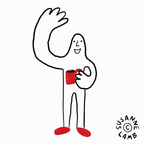 Cartoon man waving hello Cartoon man waving hello
