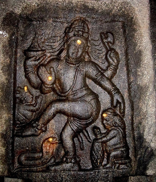 Nataraja Sculpture on a Pillar