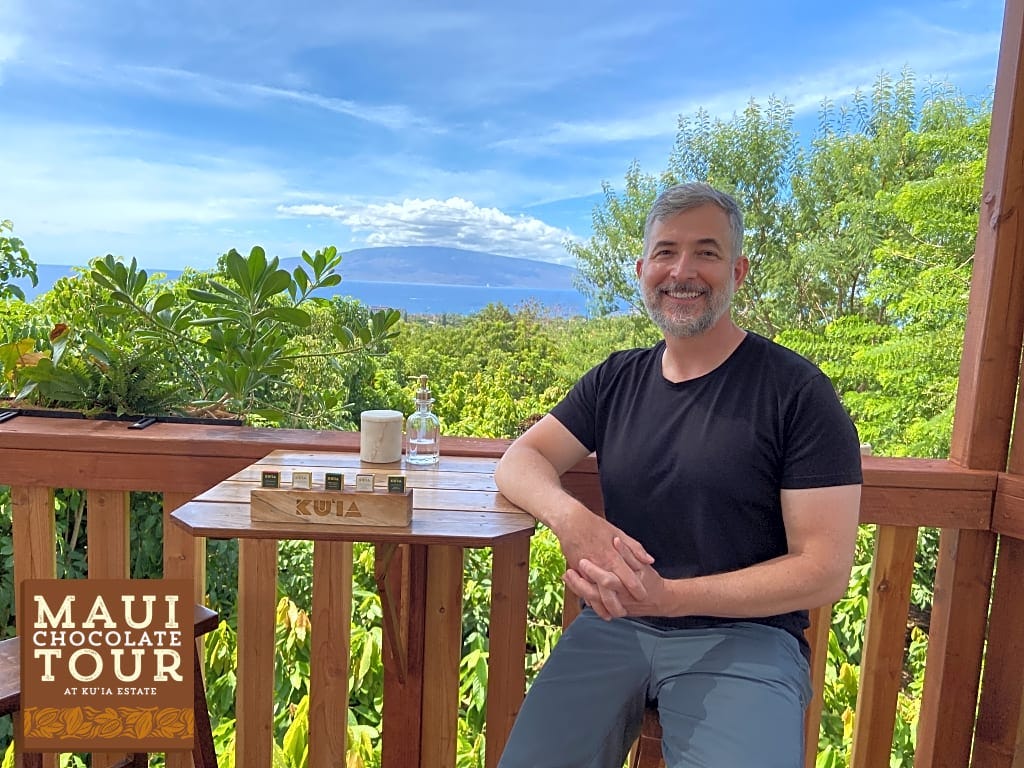 Larry working in Maui