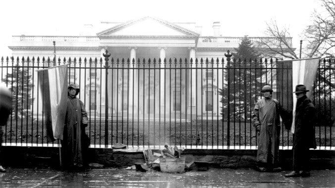 Memories! 107 Years Ago, Suffragettes Burned an Effigy of Woodrow Wilson for Being a Shitty President