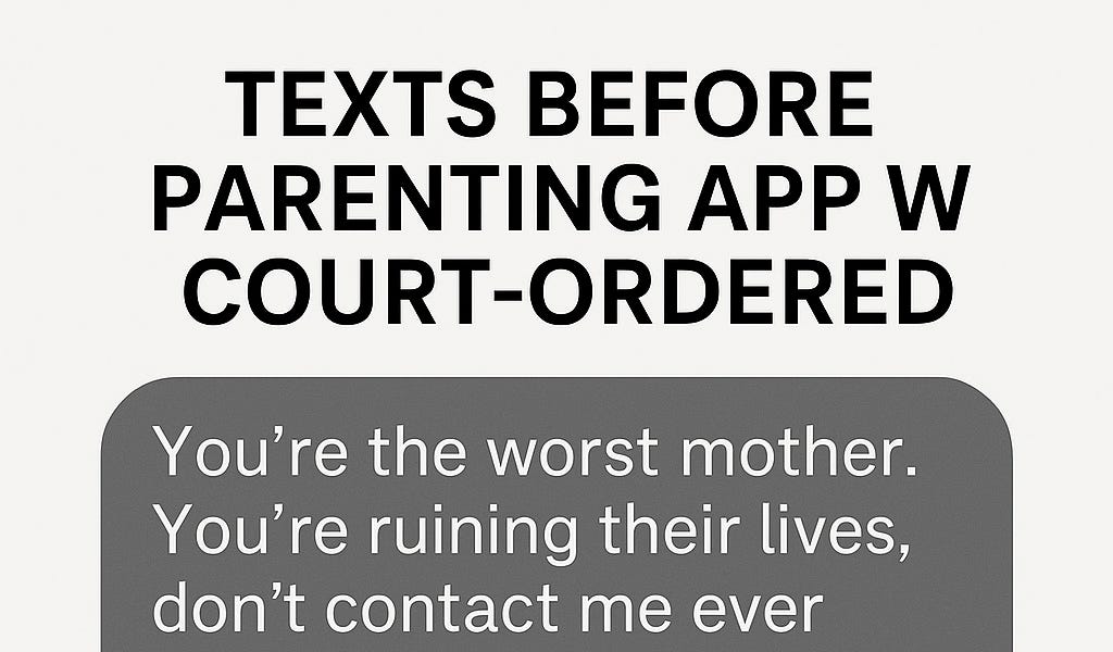 The Parenting App Performance: What Happens When Communication is Court