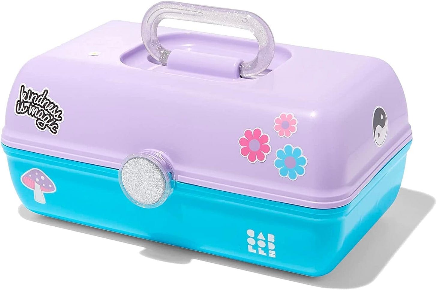 Amazon.com: Claire's Caboodles Makeup Case Large - Travel Cosmetic Train  Caboodle for Girls Organizer Storage Box Hard Case With Mirror - Lilac  Purple and Blue 13" x 7.4" x 6" : Beauty