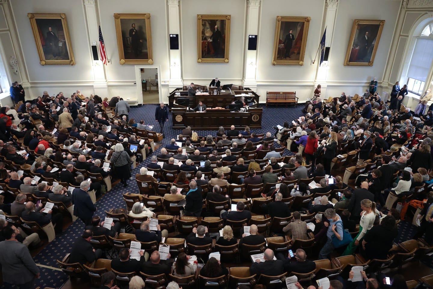 The New Hampshire State House of Representatives on Jan. 3, 2024, in Concord, N.H.