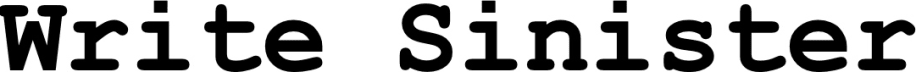 Write Sinister