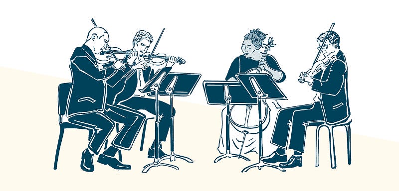 String Quartet Example The First String Quartets - by Chamber Music Society