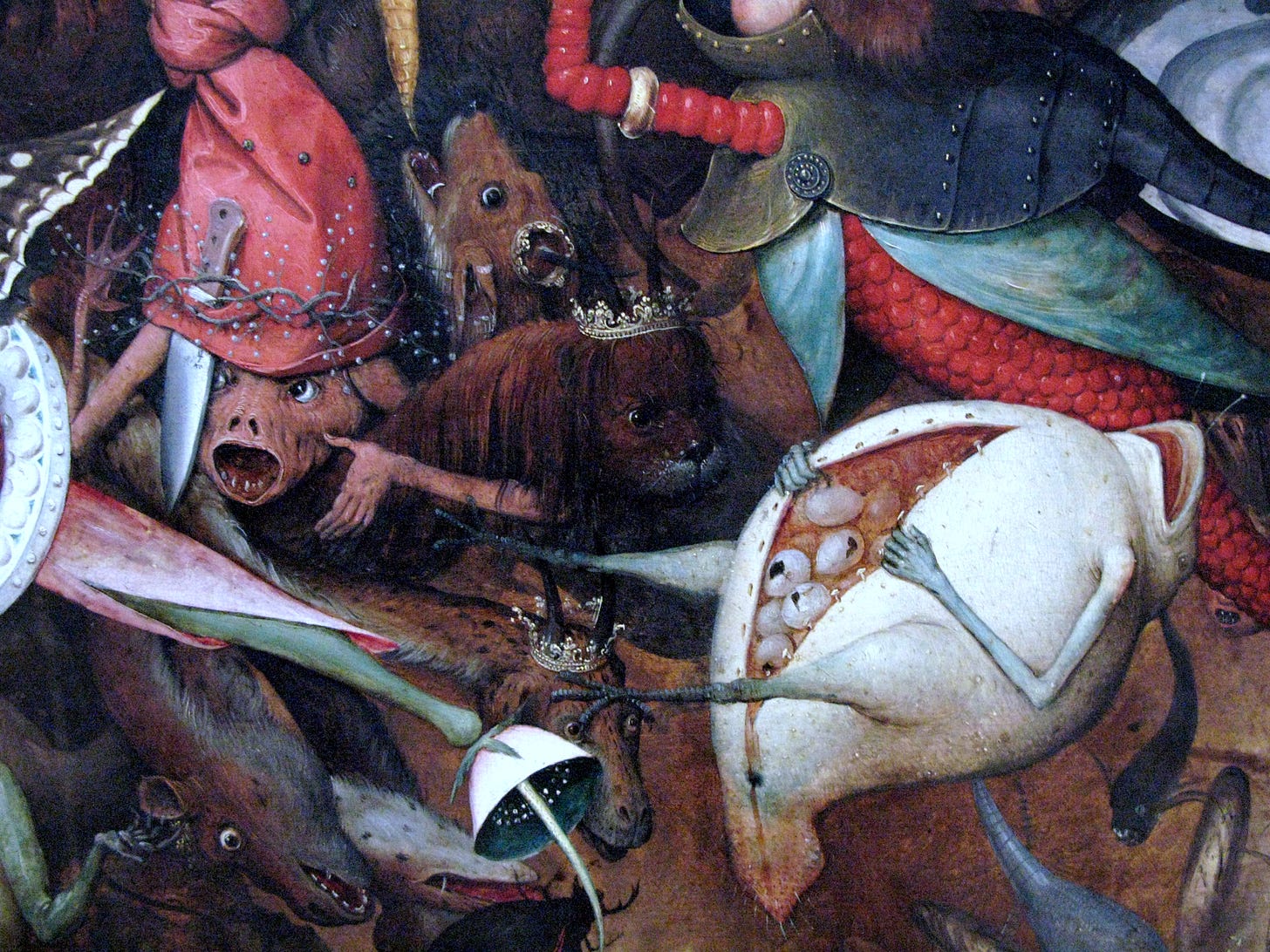 Buy digital version: Fall of rebellious angels. Fragment 6. Monsters by  Pieter Bruegel The Elder, Brussels | Arthive