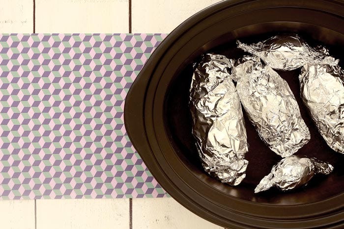 Ensalada de patatas a lo pobre. Receta para Crock Pot
