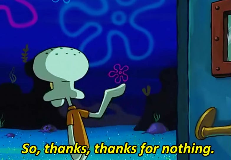 Thanks for Nothing | Reaction Images | Funny doodles, Thankful, Mood pics