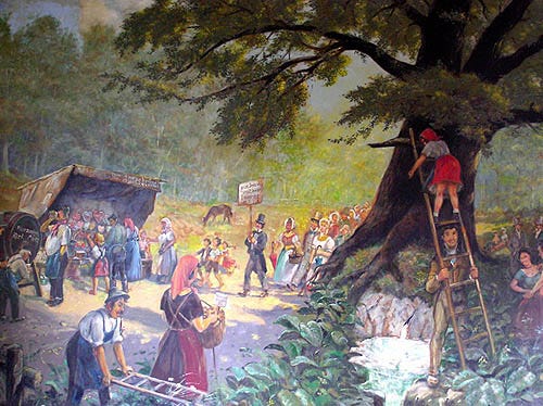 Agnesbründl, volkstümliche Malerei, Foto: Harald Hartmann