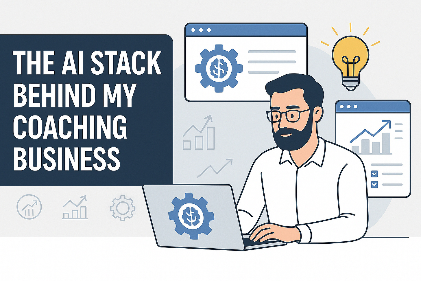 AI tools and automation stack used in a modern coaching business