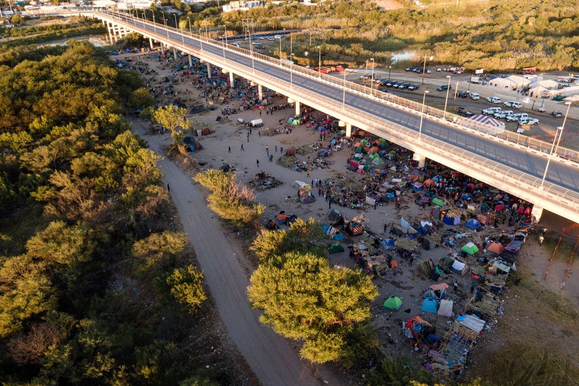 Why 15,000 Migrants Ended Up in One Spot on the U.S.-Mexico Border -  POLITICO